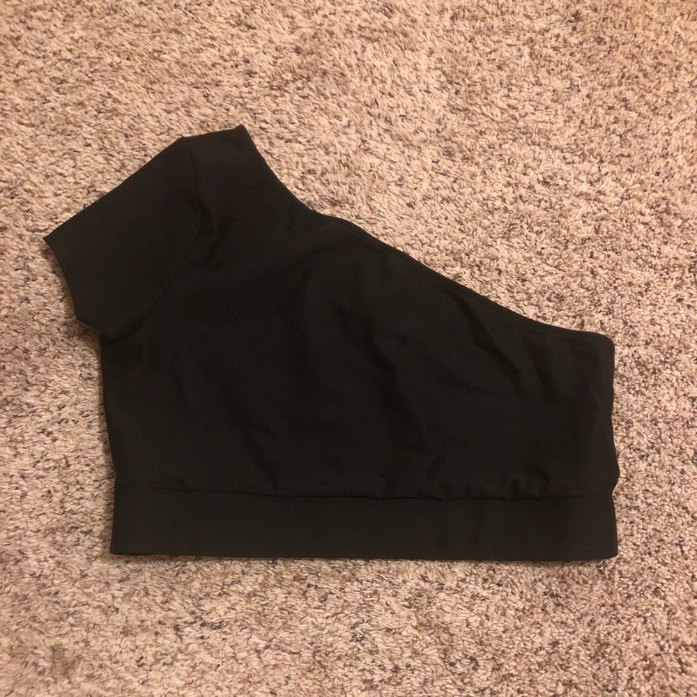 VSX one shoulder crop